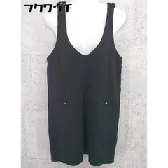◇ fredy emue フレディエミュ ニット ジャンパースカート ミニ ワンピース サイズ38 ブラック レディース 【1002802401381】のサムネイル
