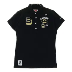 サイズ：1 MASTER BUNNY EDITION マスターバニーエディション 10周年 半袖ポロシャツ BATMAN  ブラック系 [240101362803]# ゴルフウェア レディース ストスト
