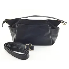 2wayショルダーバッグ シンプル レトロ ブラック