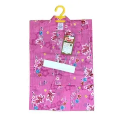 子供浴衣 女の子 100cm 1～4才 三ツ身 お子様ゆかた 調節可能 子供用ゆかた おしゃれ キッズ和装 かわいい ガールズ ピンク 金魚