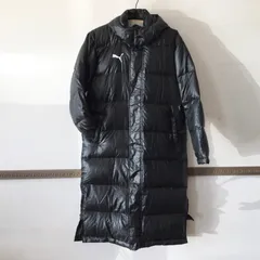 10218 PUMA プーマ FOUNDATION ロングダウンコート 901784 2WAY スーパーロング ベンチコート Mサイズ ブラック