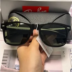 【新品】Ray-Ban レイバン WAYFARER 木村拓哉さん着用モデル サングラス ブラック×ライトグレー 大人気 ユニセックス