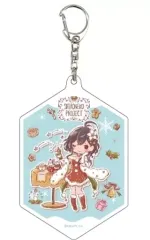 【中古】雑貨 クラウディア 「アクリルキーホルダー 白猫プロジェクト 04.クリスマスver. グラフアートデザイン」