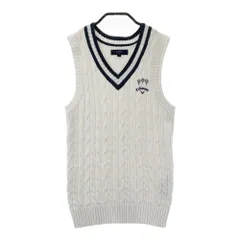 サイズ：M CALLAWAY キャロウェイ  Vネック ニットベスト  ホワイト系 [240101493591] ゴルフウェア レディース ストスト