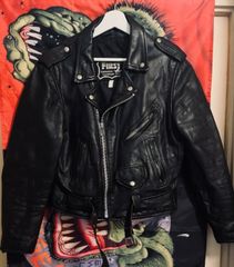 First Genuine Leather ダブルライダース 36 Black shott