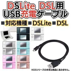 ✅ディーエス充電コード DSLite ライト USB コード Nintendo ケーブル 線 ニンテンドーDS Lite 充電ケーブル 急速充電 高耐久 断線防止 USBケーブル 充電器 1.2m ニンテンドウディーエスライト ライト  2024-00
