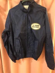 古着　希少　୨୧ ⑅  vintage   ビンテージ   PUMA   プーマ　ナイロンジャケット　ナイロンジャンバー　ネイビー　紺色　サイズM   日本製　MADE  IN  JAPAN  胸元ワッペン　⑅୨୧