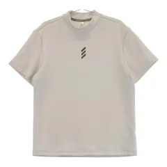 サイズ：L ADIDAS GOLF アディダスゴルフ JJ0225 2024年モデル モックネック 半袖Tシャツ  ベージュ系 [240101393761]# ゴルフウェア メンズ ストスト