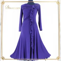 社交ダンス チャコット美品ワンピース 美品 社交ダンス衣装】ブルー Chacott チャコット ワンピース