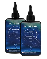 ButiResin uvレジン レジン液 240g クリアレンジ レンジ液 大容量 UV/LED対応 高い透明 詰替用 ハードタイプ DIY 日本語説明書付き 1121-33(240g)