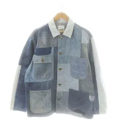 ジョンブル JOHNBULL rebear by Johnbull 24AW パッチワークカバーオールジャケット デニム M ブルー /ES ■OS