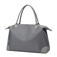 [Manatsulife]ボストンバッグ トートバッグ 大容量 旅行カバン レディース メンズ 2way ジム 通勤 スポーツ バッグ 軽量 撥水 収納 BB889 (グレー)