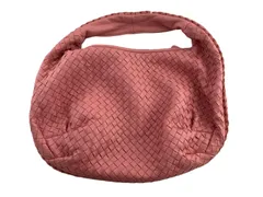 ◇Bottega Veneta ボッテガ ヴェネタ イントレチャート ホーボー ワンショルダーバッグ ピンク◇