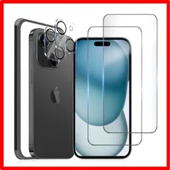 【セール中】 iPhone 15Plus_クリア（全面保護） 【4枚セット】iPhone15Plus ガラスフィルム 全面保護［2枚］iPhone15Plus