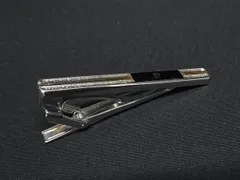 ■美品■ pierre cardin ピエールカルダン ネクタイピン タイクリップ アクセサリー ビジネス 紳士 メンズ シルバー系 DE8513のサムネイル
