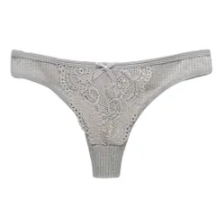 Tバック レディース 綿95% レース リボン セクシー ストレッチ 伸縮性 おしゃれ コットン パンティ インナー 下着 黒 白 赤 青 紺 M L XL rt-023