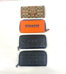 【中古品】COACH コーチ 長財布 4点まとめ メンズ レディース KA