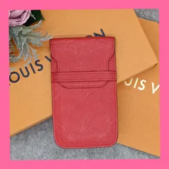 《 LOUISVUITTON 》　ルイヴィトン　モノグラム　アンプラント　ソフトスマートフォンケース　M60376　オリアン　スマホケース　小物入れ　廃番商品　レア商品　レッド系　送料無料・匿名配送・最短即日発送いたします！　1269のサムネイル