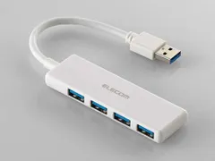【新品・4営業日で発送】U3HH040XWH U3H-H040XWH USB-Aハブ (Mac／Windows11対応) ホワイト バスパワー ／4ポート ／USB 3.2 Gen1対応 