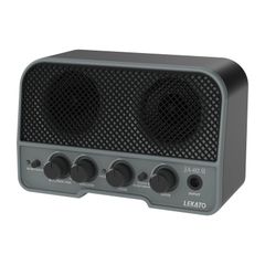 【人気商品】自宅 AUX入力 技適認証済 練習用 ヘッドホンアンプ 機能対応 Bluetooth 日本語取扱説明書付き 5W 充電式 2つサウンドチャンネル 小型 (ブラック) エレキギターアンプ ミニギターアンプ LEKATO