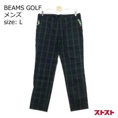 新品✨BEAMS GOLF バンダナパターン パンツ ストレッチ ネイビー M