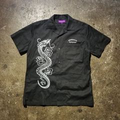 Black Eye Patch 24aw CHINATOWN DRAGON S/S SHIRT BLACK M ブラックアイパッチ チャイナタウンドラゴンシャツ 龍