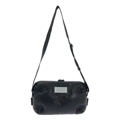 【美品】  Maison Margiela / メゾンマルジェラ | 2021AW | Glam Slam / グラムスラム ナッパレザー ロゴショルダー バッグ | UNI | ブラック | レディース