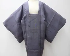 【一輝堂】【着物】道行コート　幾何学文　身丈約91.5cm　裄丈約64cm　25z02-718