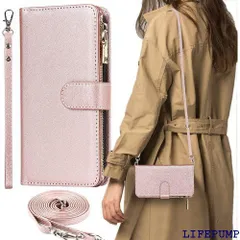 iPhone 14 plus ケース 手帳型 ショルダ アイフォン 14 plus カバー アップル アイホン 14 プラス 携帯ケース 14ぷらす スマホケース 手帳型 適用 case iCoverCase ストラップホール付き カード バー ピンク 967