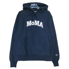 MoMAチャンピオン リバースウィーヴパーカー ネイビーSサイズ 裏起毛
