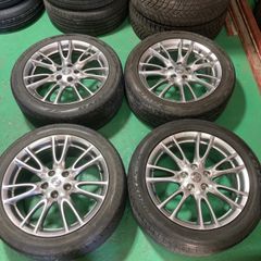 日産 スカイライン V36 純正 18インチ 7.5j +45 8.5j +50 PCD114.3 トーヨー 225/50R18 245/45R18