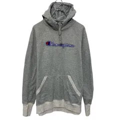 champion プリント スウェット パーカー チャンピオン L グレー プルオーバー 古着卸 アメリカ仕入 a609-6762