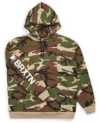 Brixton Stowell Fleece Pullover Hoodie Camo S パーカー 送料無料のサムネイル