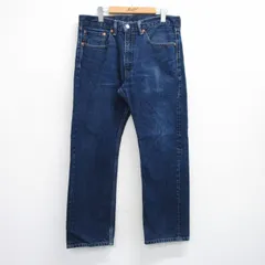 W35/古着 ジーンズ リーバイス Levis 505 メンズ コットン 濃紺 ネイビー デニム 25sep19 中古 ボトムス ジーパン Gパン ロング パンツ