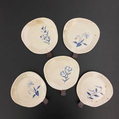 【5枚セット】たち吉　うちわ型　銘々皿
