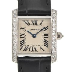 カルティエ CARTIER WE1002S3 タンクフランセーズ SM ダイヤベゼル クォーツ レディース R#141548