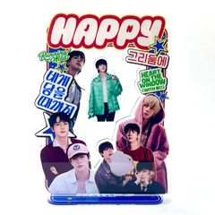 アクリルトレカスタンド　BTS　バンタン　JIN　ジン　2024最新　HAPPY