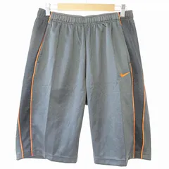 ナイキ NIKE 美品 ドライフィット DRI FIT ハーフ パンツ ショーツ スポーツ ウエア イージーウエスト XL グレー 黒 0219 ●ECO