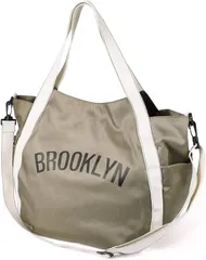 Lelotte マザーズバッグ 大容量 ショルダー トートバッグ レディース 斜めがけ 通勤 通学 旅行 男女兼用( ブルックリン-BRONZ)