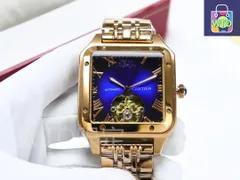 【今日特価】Cartier カルティエ 角型腕時計 オートマチック輸入機械式ムーブメント-WTO輸入2