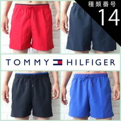種類14:Primary　Red　レッド/XL 水着 メンズ サーフパンツ ビーチショーツ 海パン ハーフパンツ ショートパンツ 短パン トミーヒルフィガー 水陸両用 TOMMYHILFIGER