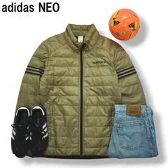 アディダス ネオ adidas NEO キルティング ダウン ジャケット ラグランスリーブ スリーストライプス XO ベージュ スポーツ カジュアル ウェア ジャンパー メンズ