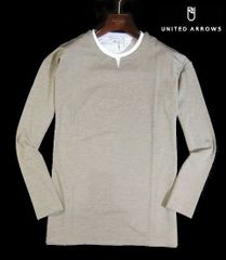 ※日244新品▼ ユナイテッドアローズ UNITED ARROWS フェイクレイヤード 長袖カットソー 【 L 】長袖Tシャツ 重ね着 ロンT プルオーバー