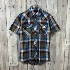 OLD Wrangler 90s ラングラー 半袖 チェック ウエスタン シャツ