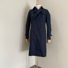美品 尾州生地 スーツセレクト ロングダブルブレストチェスターコート