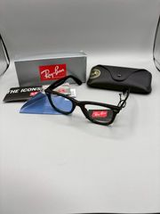 【未使用】Ray-Ban レイバン ウェイファーラー ORB2140F-901/5F 52サイズ ブラック 伊達メガネ