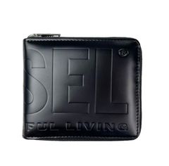 DIESEL 二つ折り財布 ミニ ジップ X08173 PR003 小銭入れ コンパクト ウォレット HIRESH XS ZIPPI ブラック ディーゼル