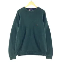 古着 90年代 ラルフローレン Ralph Lauren CHAPS チャップス ヘリンボーン コットンニットセーター メンズXXL ヴィンテージ/eaa369757