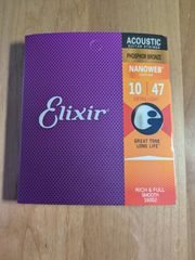 エリクサー　Elixir　アコギ弦　アコースティックギター ナノウェブ　10/47