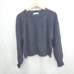 ◇ ⊇ any FAM エニィファム 長袖 ニット サイズF ネイビー レディース E  【1502030033700】